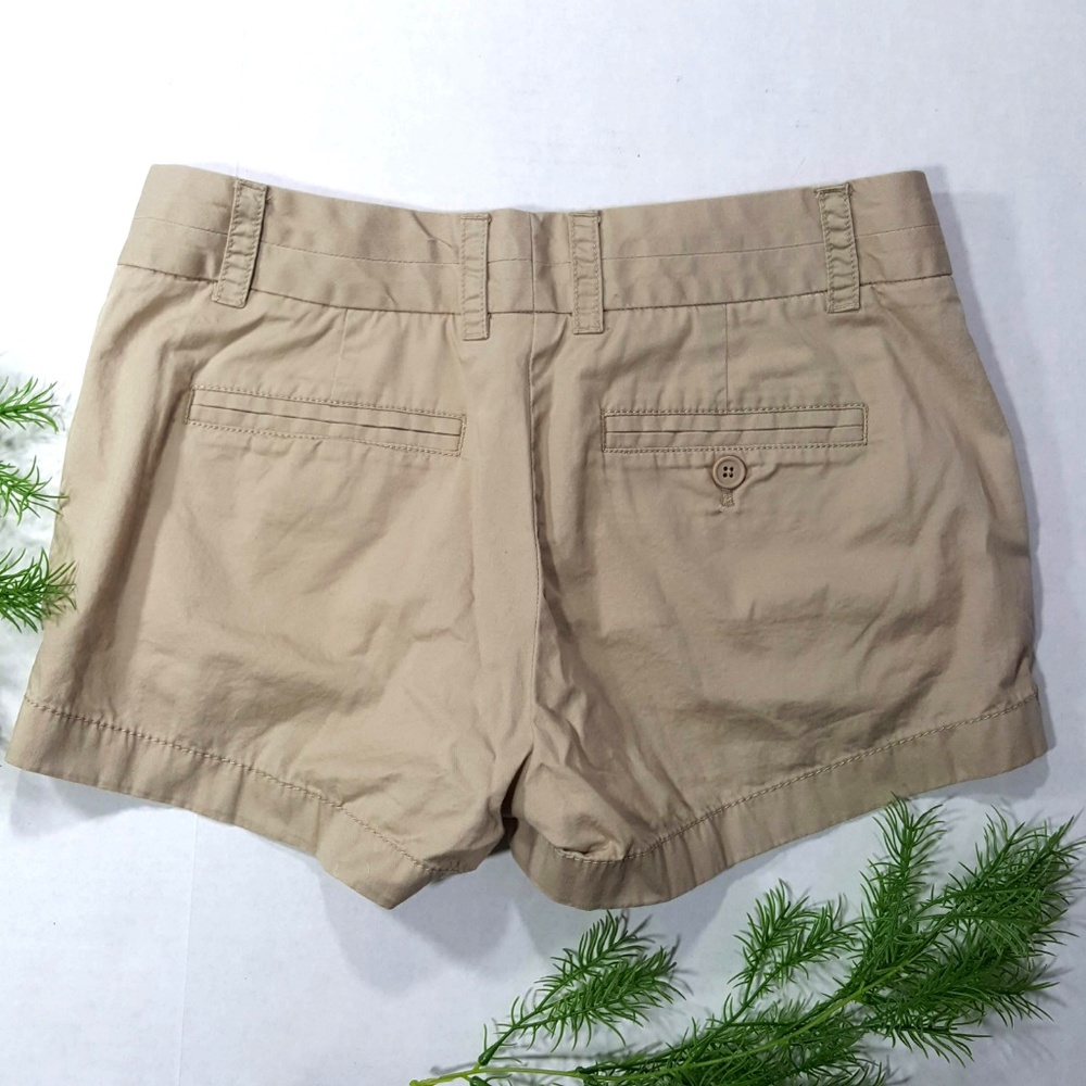 J. Crew Factory Chino Khaki Cotton Shorts Size 2 - Picture 3 of 5